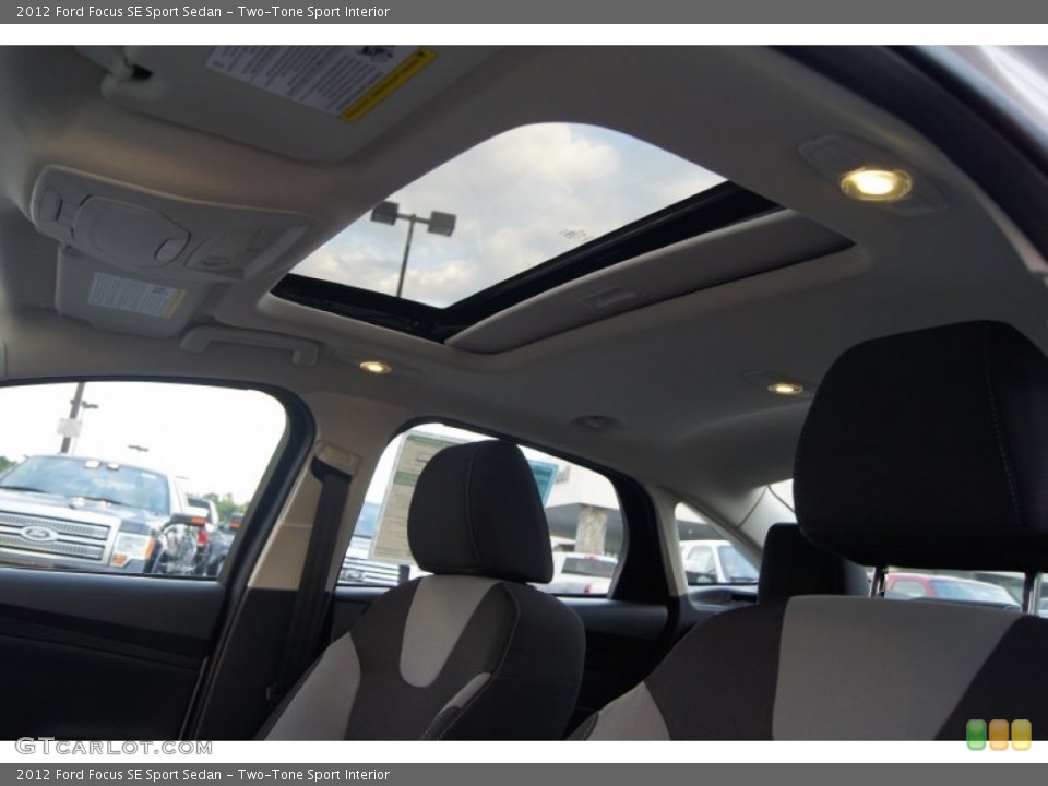 Two-Tone Sport Interior Sunroof for the 2012 Ford Focus SE Sport Sedan #66888385