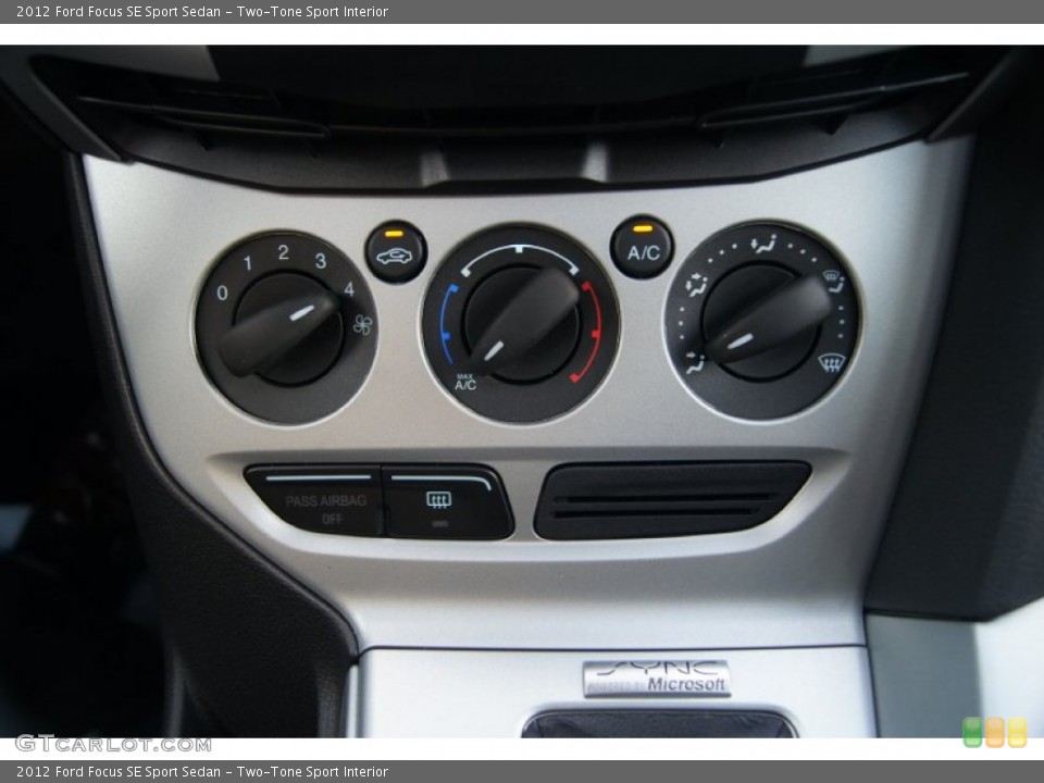 Two-Tone Sport Interior Controls for the 2012 Ford Focus SE Sport Sedan #66888451