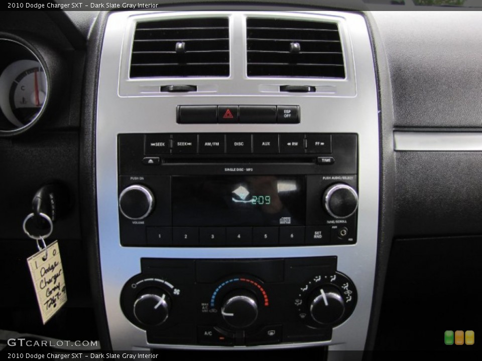 Dark Slate Gray Interior Controls for the 2010 Dodge Charger SXT #66888769