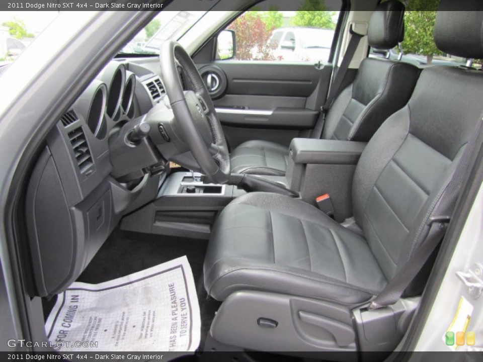 Dark Slate Gray Interior Front Seat for the 2011 Dodge Nitro SXT 4x4 #66888955
