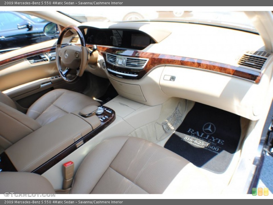 Savanna/Cashmere Interior Dashboard for the 2009 Mercedes-Benz S 550 4Matic Sedan #66891802