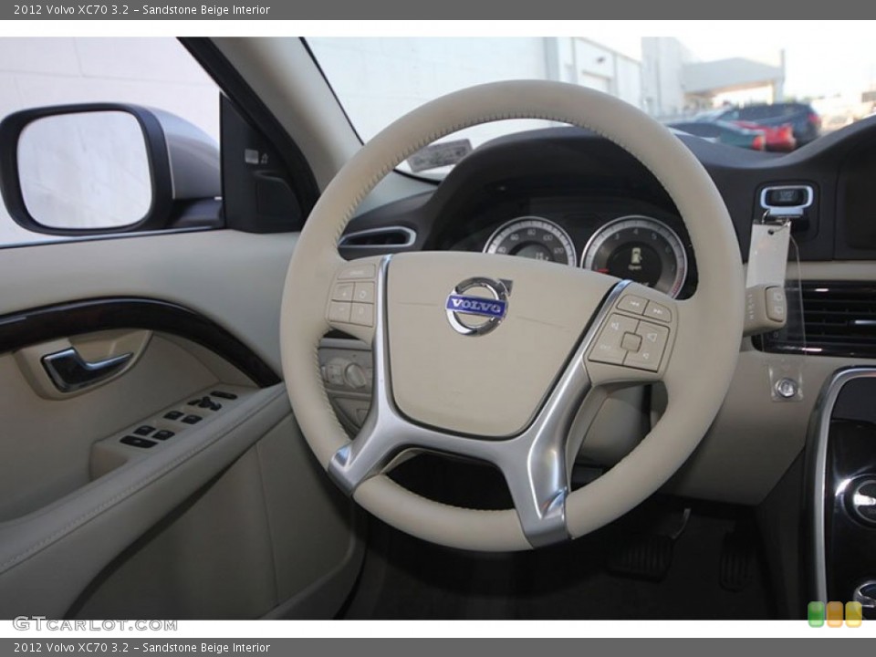 Sandstone Beige Interior Steering Wheel for the 2012 Volvo XC70 3.2 #66894247