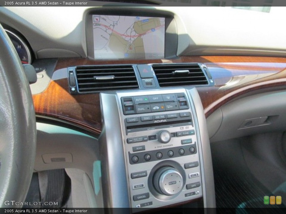 Taupe Interior Controls for the 2005 Acura RL 3.5 AWD Sedan #66894433