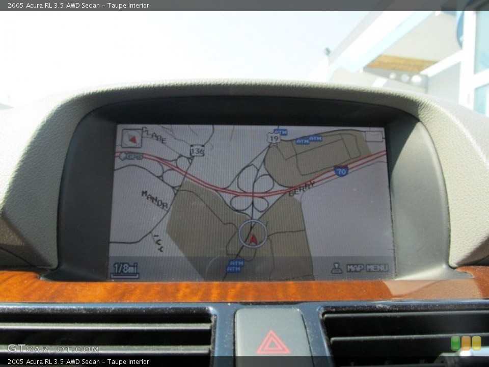 Taupe Interior Navigation for the 2005 Acura RL 3.5 AWD Sedan #66894445