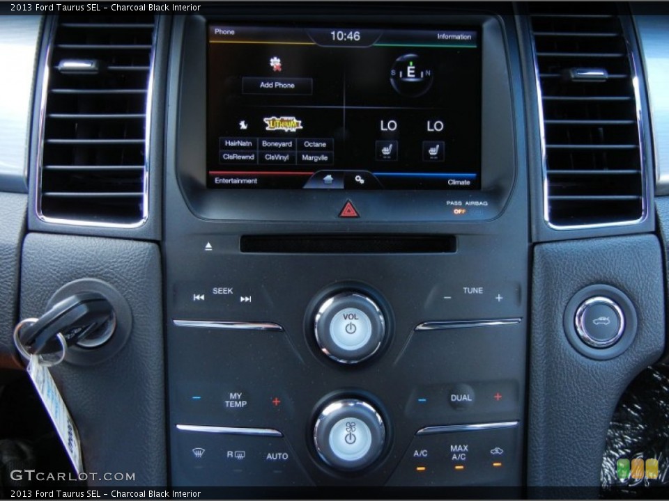 Charcoal Black Interior Controls for the 2013 Ford Taurus SEL #66897964