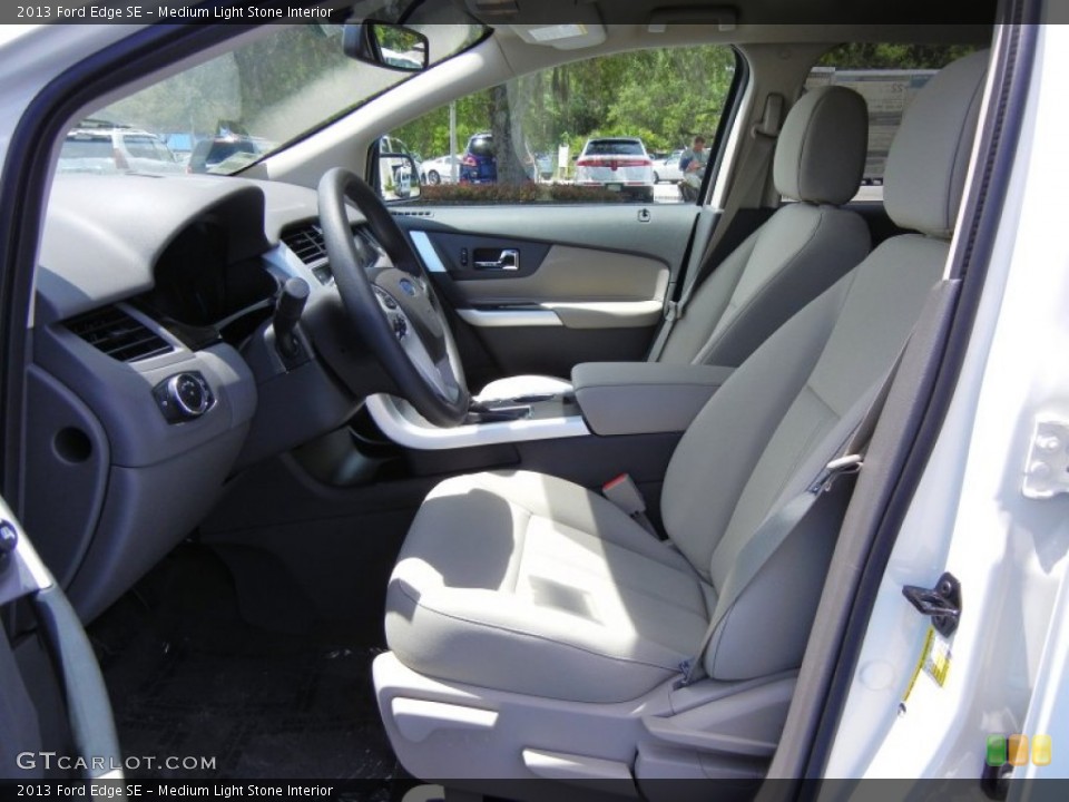 Medium Light Stone Interior Front Seat for the 2013 Ford Edge SE #66898159