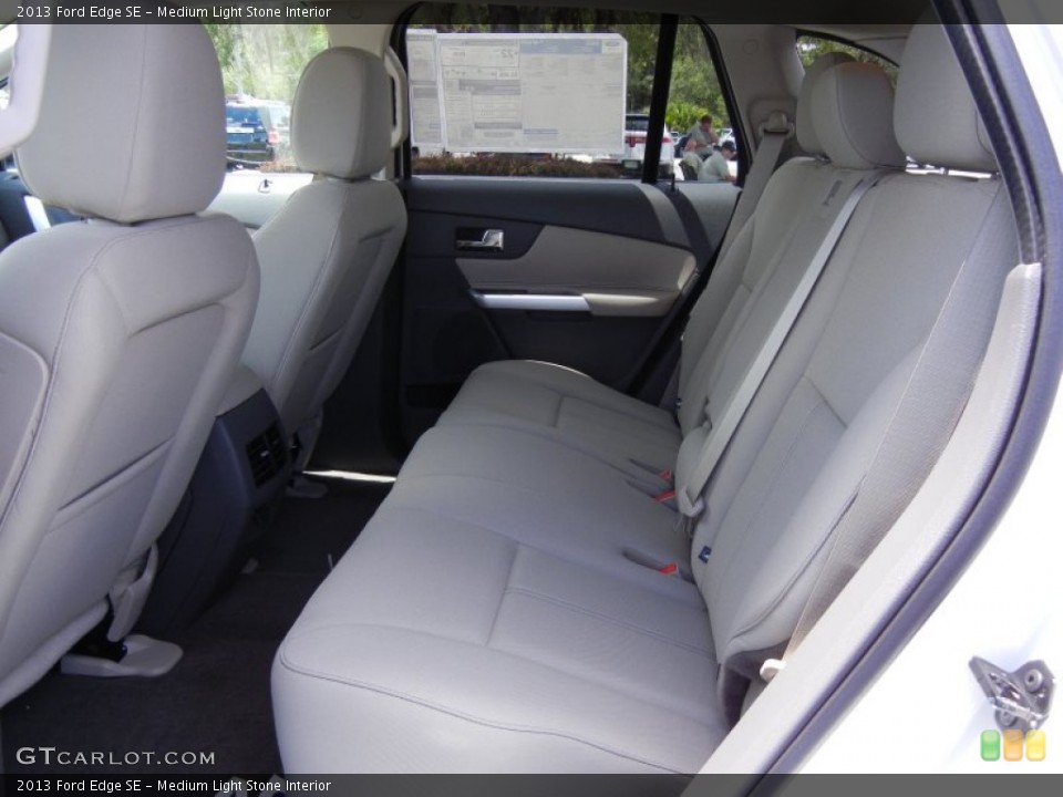 Medium Light Stone Interior Rear Seat for the 2013 Ford Edge SE #66898168