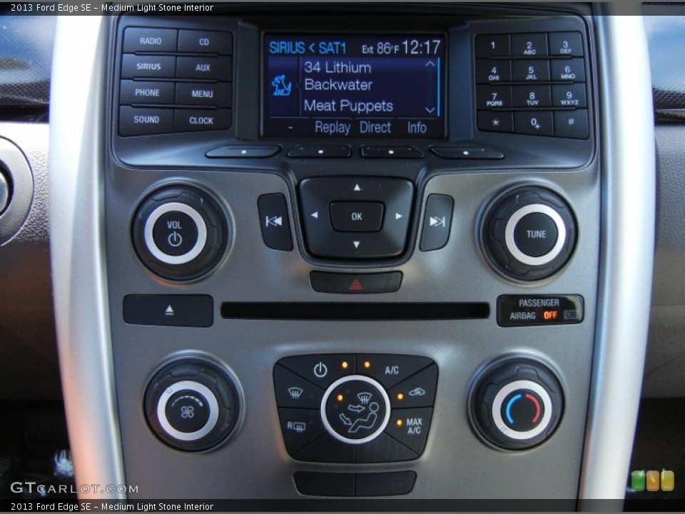 Medium Light Stone Interior Controls for the 2013 Ford Edge SE #66898189