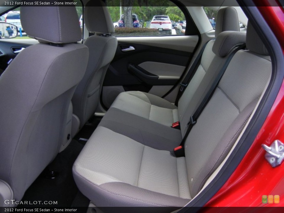 Stone Interior Rear Seat for the 2012 Ford Focus SE Sedan #66898606