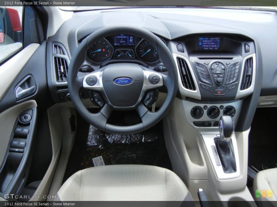 Stone Interior Dashboard for the 2012 Ford Focus SE Sedan #66898615