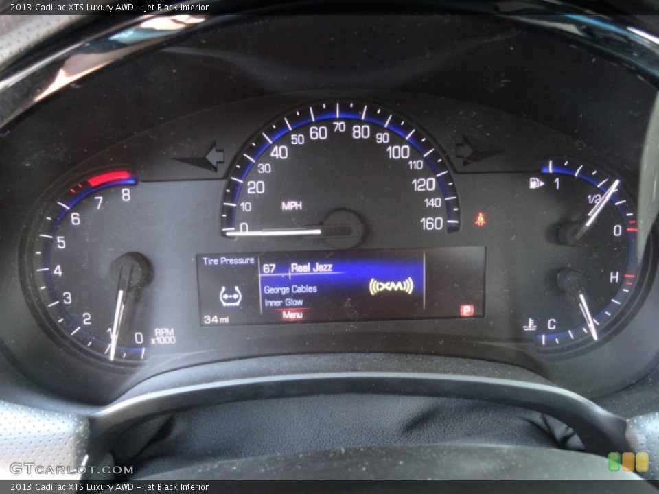 Jet Black Interior Gauges for the 2013 Cadillac XTS Luxury AWD #66899656