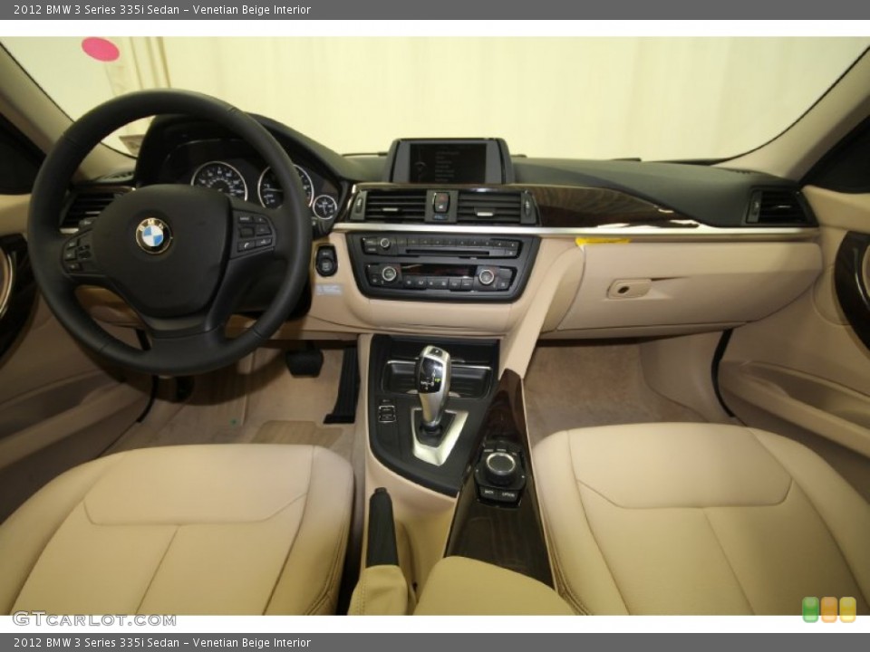 Venetian Beige Interior Dashboard for the 2012 BMW 3 Series 335i Sedan #66902594
