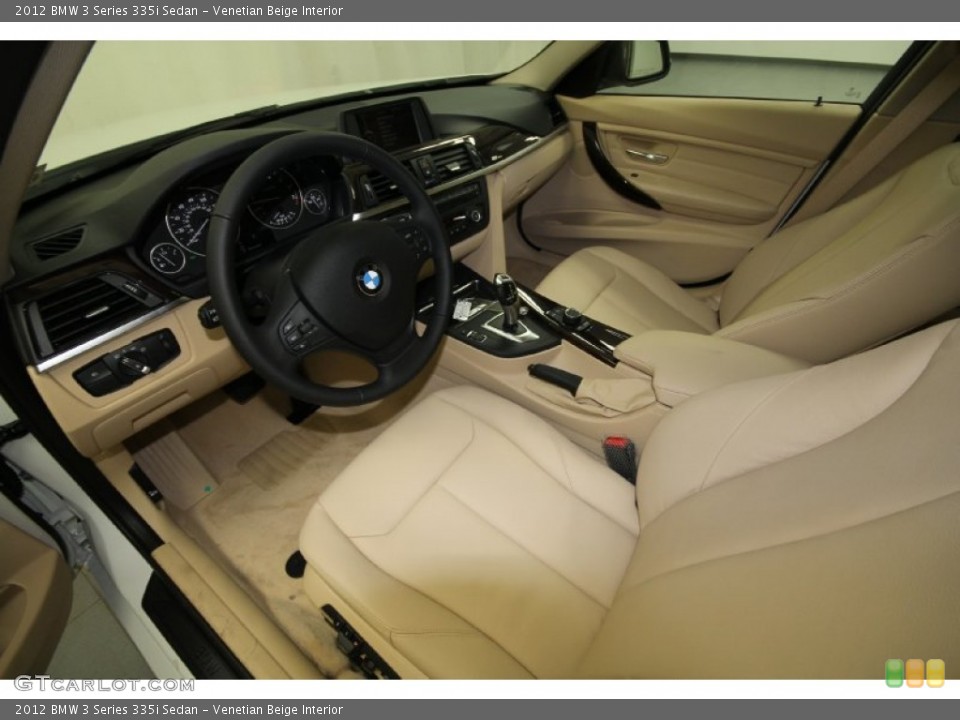 Venetian Beige Interior Prime Interior for the 2012 BMW 3 Series 335i Sedan #66902650