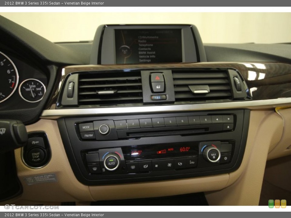 Venetian Beige Interior Controls for the 2012 BMW 3 Series 335i Sedan #66902691