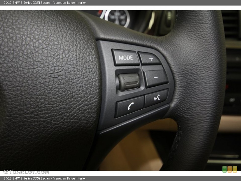 Venetian Beige Interior Controls for the 2012 BMW 3 Series 335i Sedan #66902731