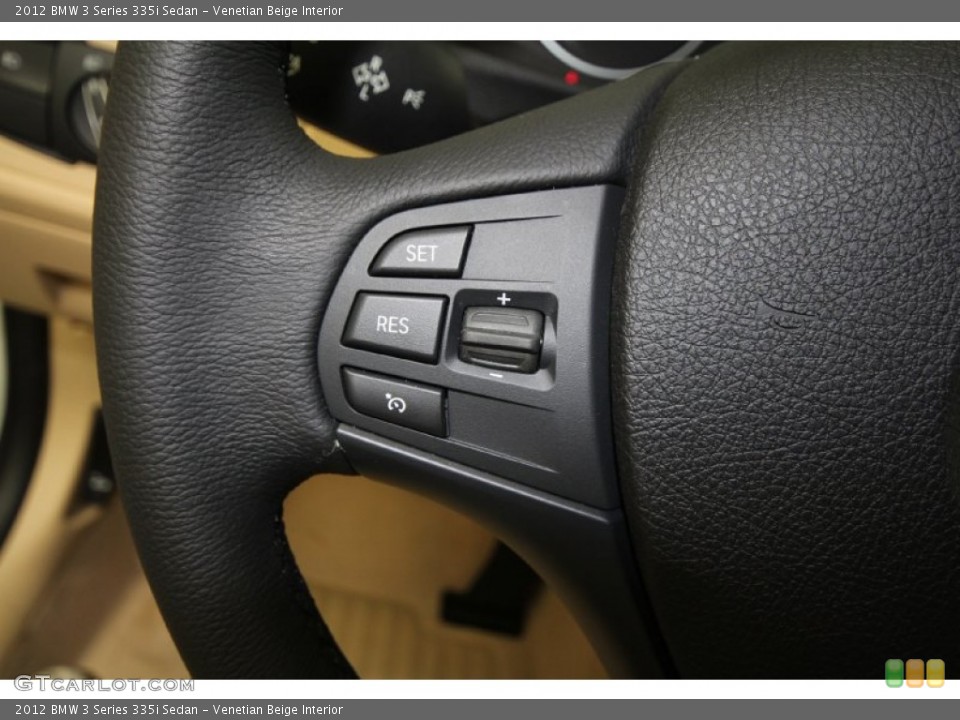 Venetian Beige Interior Controls for the 2012 BMW 3 Series 335i Sedan #66902738