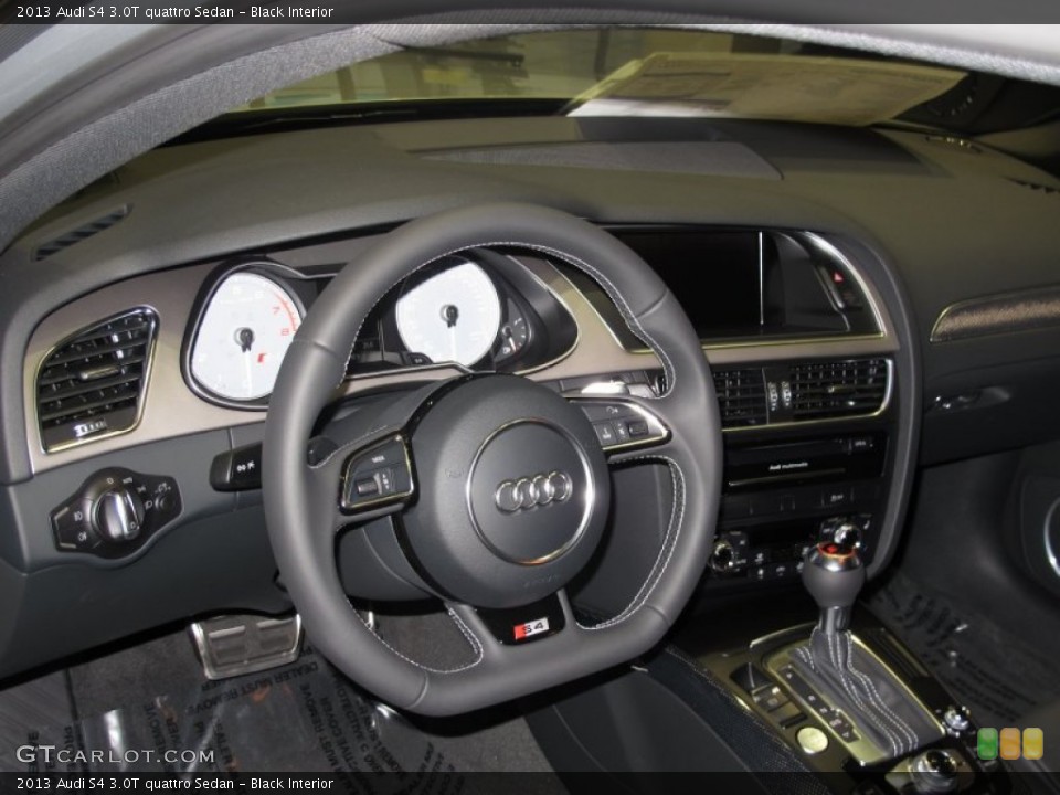 Black Interior Dashboard for the 2013 Audi S4 3.0T quattro Sedan #66905135