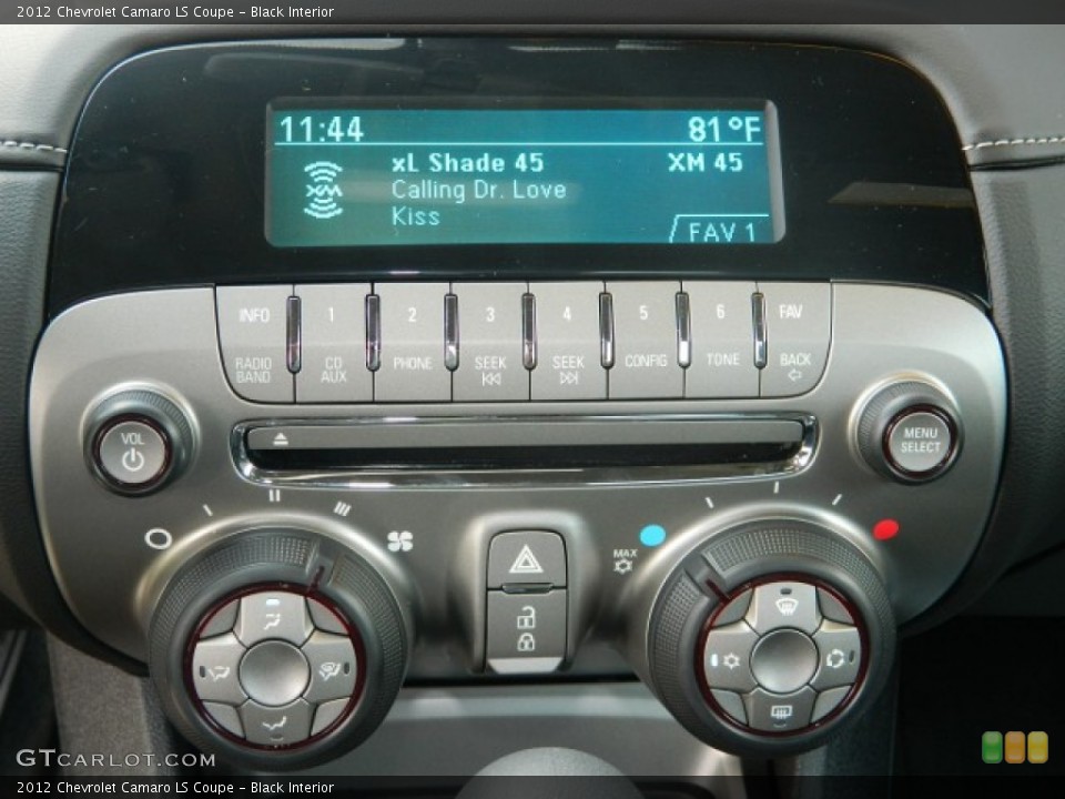 Black Interior Audio System for the 2012 Chevrolet Camaro LS Coupe #66907660