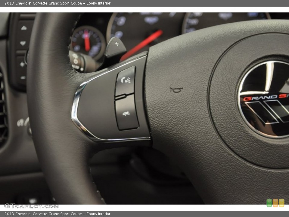 Ebony Interior Controls for the 2013 Chevrolet Corvette Grand Sport Coupe #66908341
