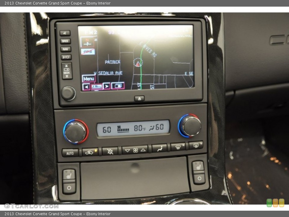 Ebony Interior Navigation for the 2013 Chevrolet Corvette Grand Sport Coupe #66908383