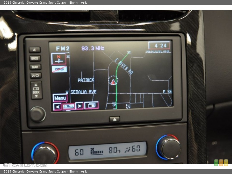 Ebony Interior Navigation for the 2013 Chevrolet Corvette Grand Sport Coupe #66908395