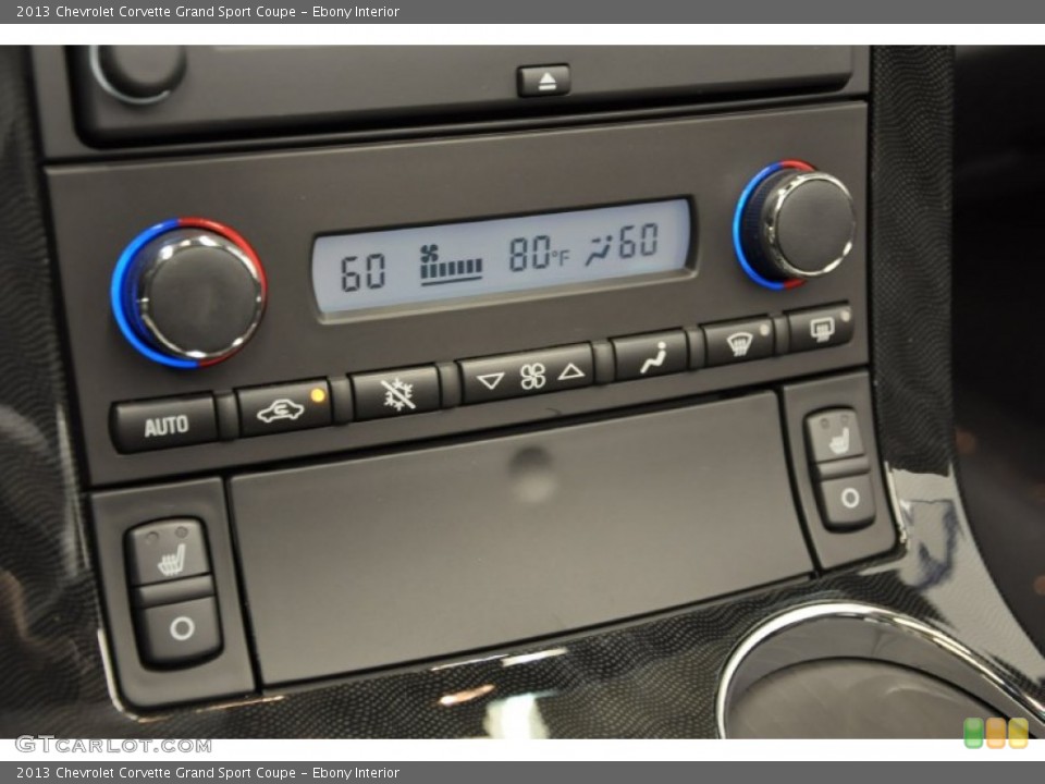 Ebony Interior Controls for the 2013 Chevrolet Corvette Grand Sport Coupe #66908419