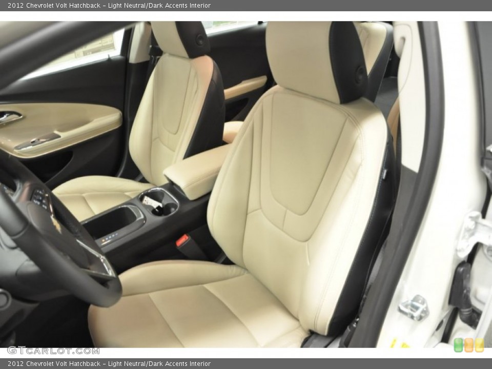 Light Neutral/Dark Accents Interior Front Seat for the 2012 Chevrolet Volt Hatchback #66908803