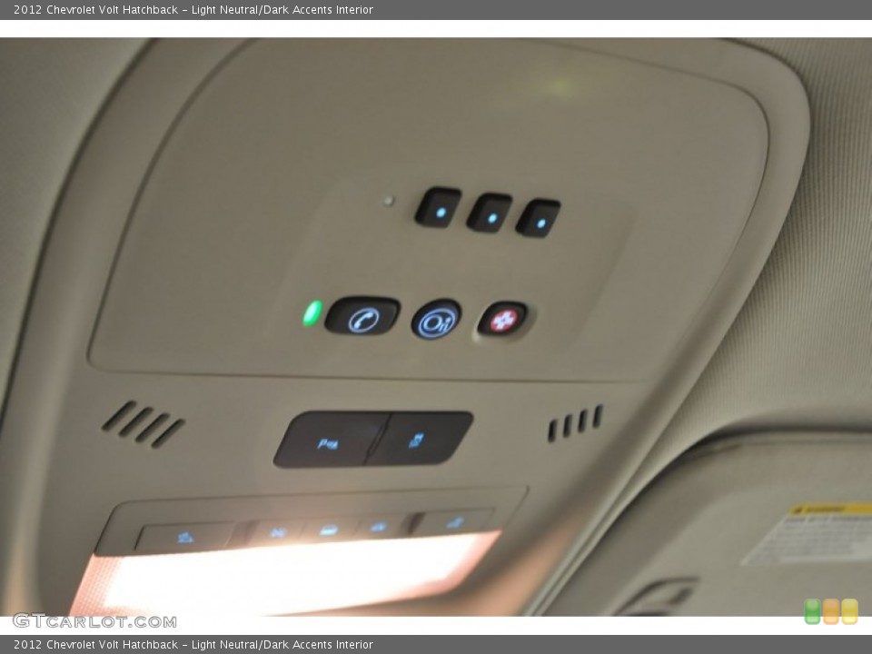 Light Neutral/Dark Accents Interior Controls for the 2012 Chevrolet Volt Hatchback #66908830