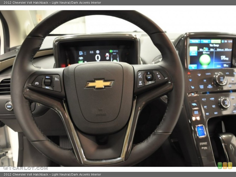 Light Neutral/Dark Accents Interior Steering Wheel for the 2012 Chevrolet Volt Hatchback #66908851