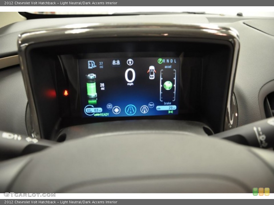 Light Neutral/Dark Accents Interior Gauges for the 2012 Chevrolet Volt Hatchback #66908875