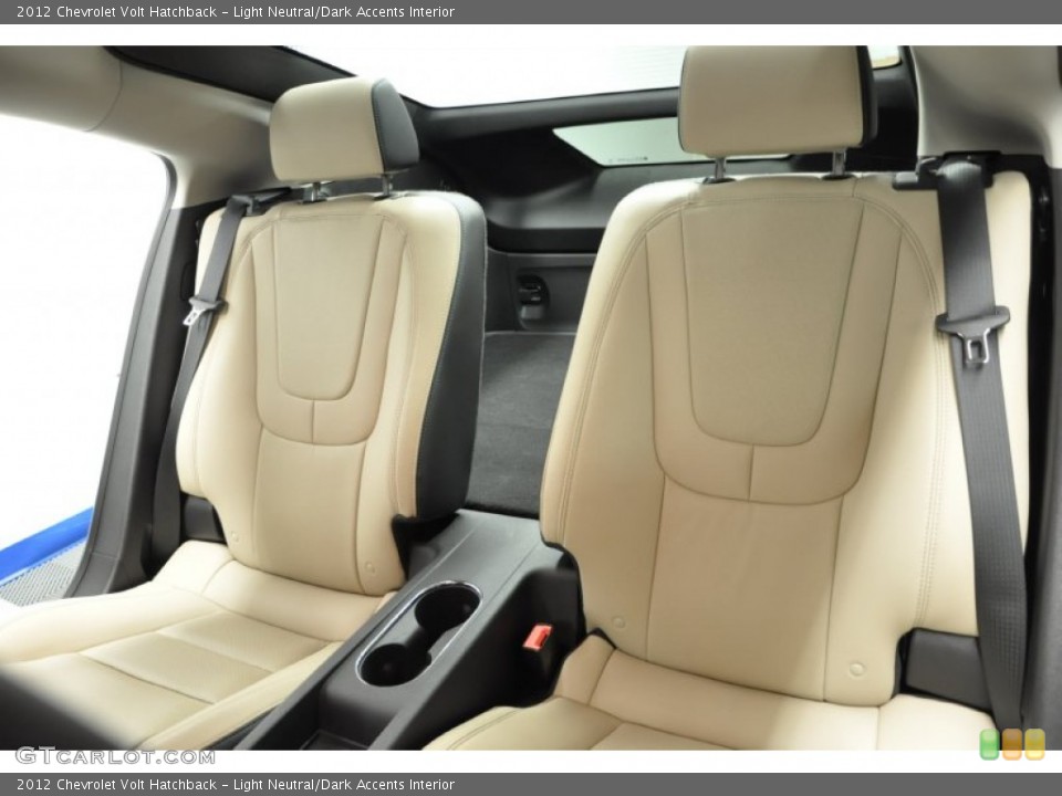 Light Neutral/Dark Accents Interior Rear Seat for the 2012 Chevrolet Volt Hatchback #66909058