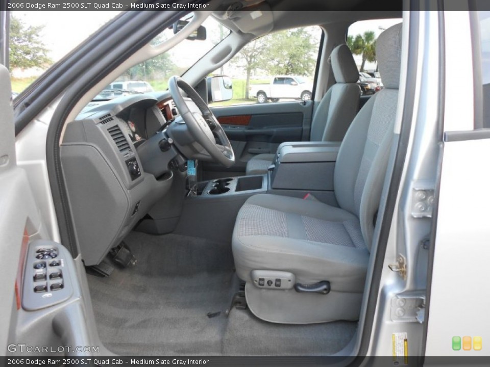 Medium Slate Gray Interior Front Seat for the 2006 Dodge Ram 2500 SLT Quad Cab #66911447