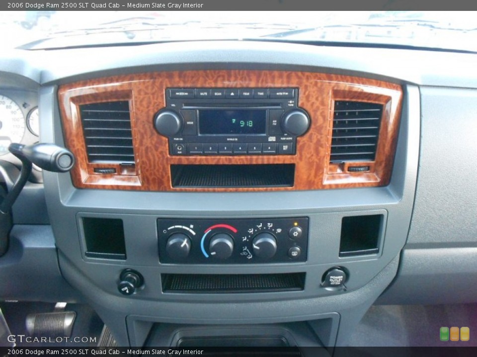 Medium Slate Gray Interior Controls for the 2006 Dodge Ram 2500 SLT Quad Cab #66911524