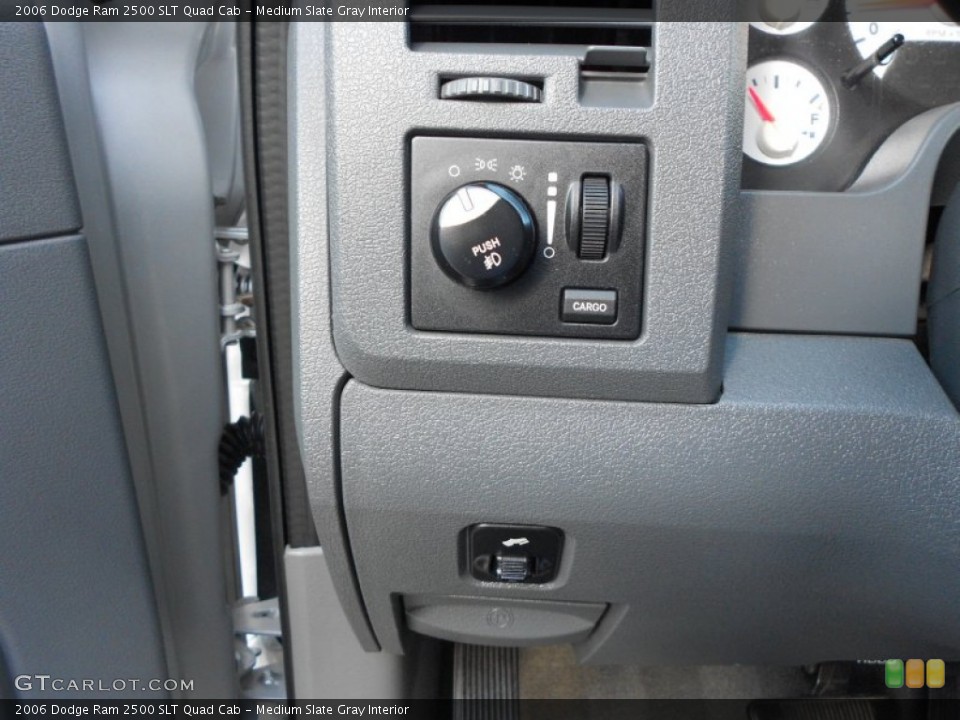 Medium Slate Gray Interior Controls for the 2006 Dodge Ram 2500 SLT Quad Cab #66911551