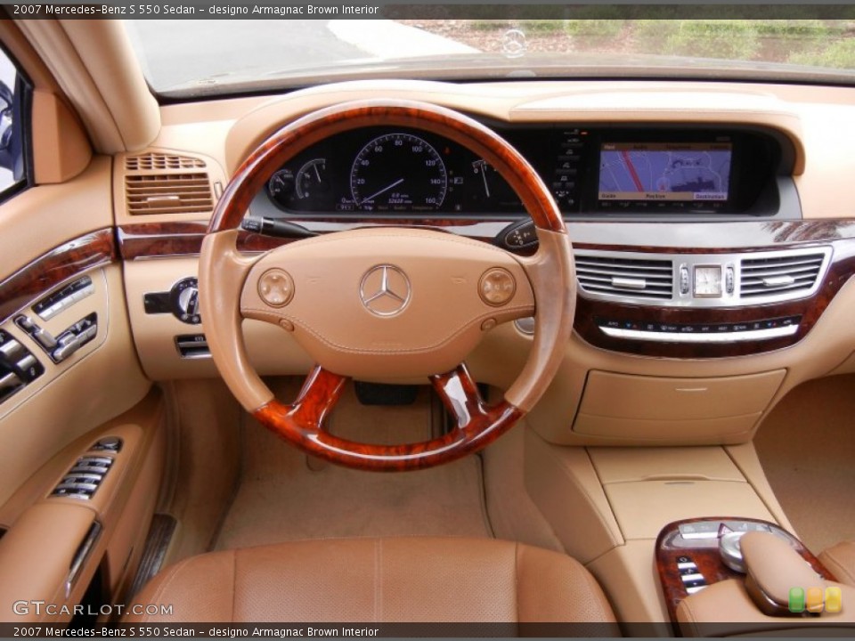 designo Armagnac Brown Interior Dashboard for the 2007 Mercedes-Benz S 550 Sedan #66914017