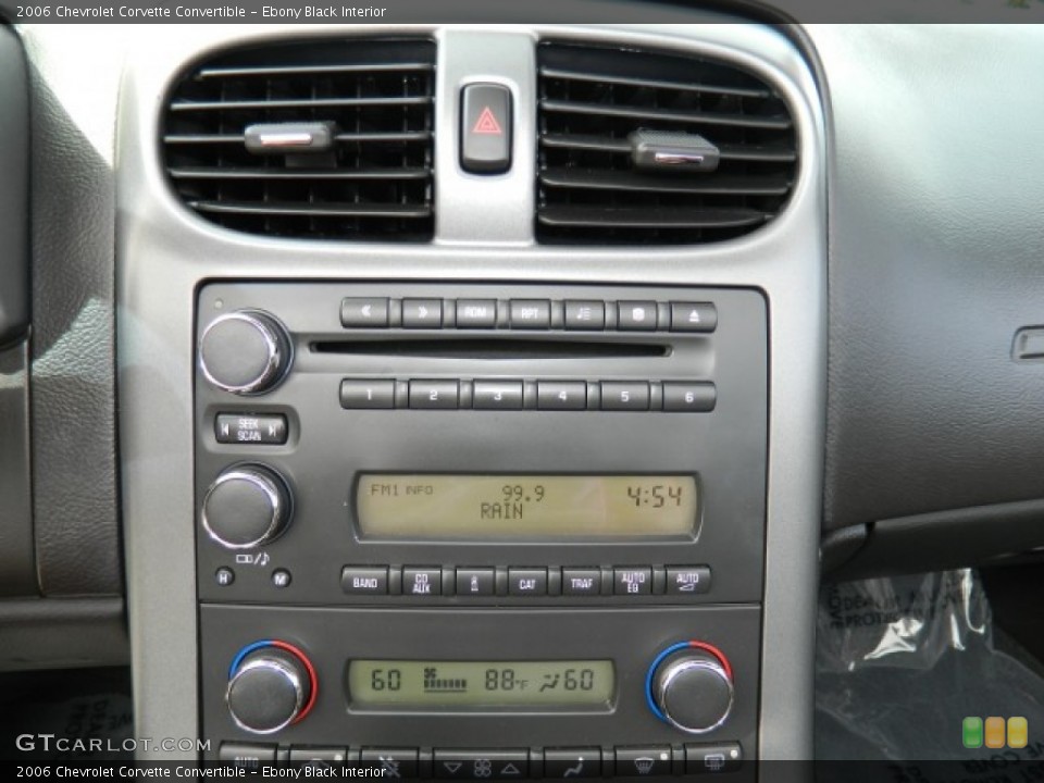 Ebony Black Interior Audio System for the 2006 Chevrolet Corvette Convertible #66915436