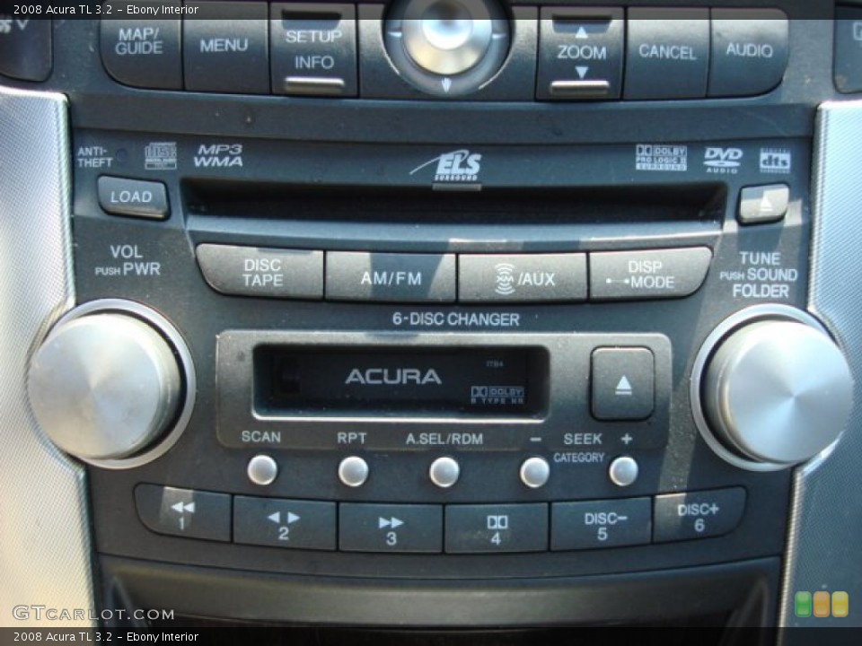 Ebony Interior Audio System for the 2008 Acura TL 3.2 #66915751