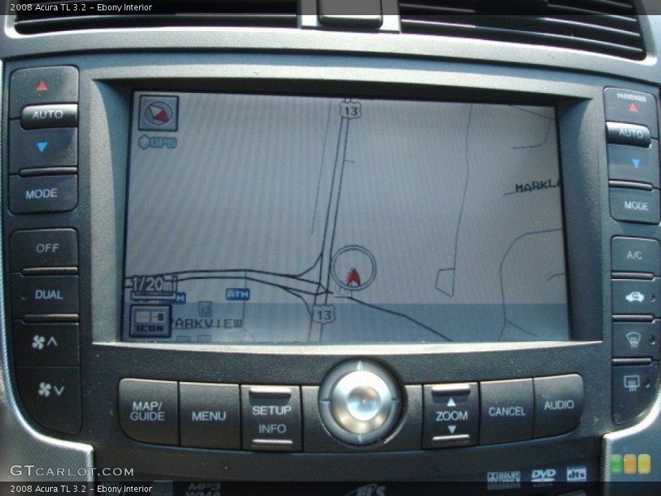 Ebony Interior Navigation for the 2008 Acura TL 3.2 #66915796