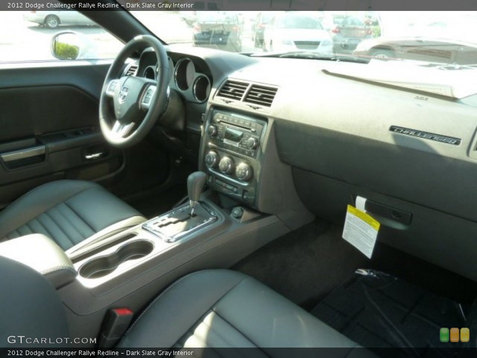 Dark Slate Gray Interior Dashboard for the 2012 Dodge Challenger Rallye Redline #66916801