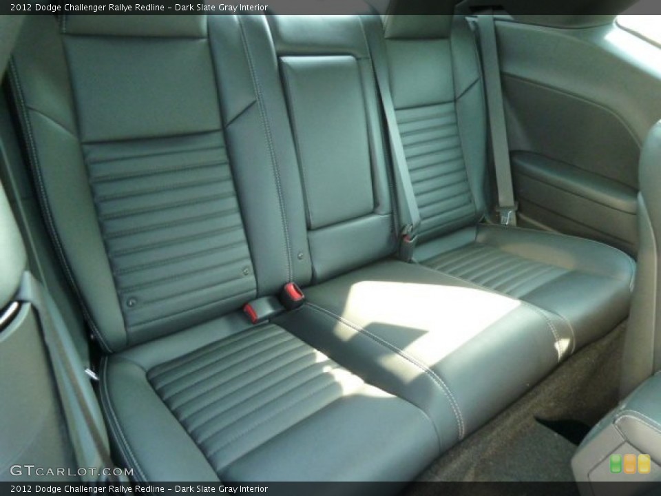 Dark Slate Gray Interior Rear Seat for the 2012 Dodge Challenger Rallye Redline #66916819