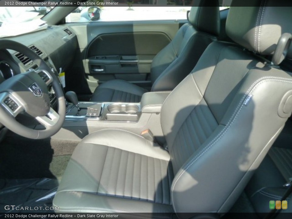 Dark Slate Gray Interior Front Seat for the 2012 Dodge Challenger Rallye Redline #66916828