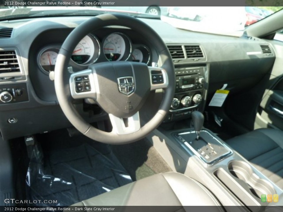 Dark Slate Gray Interior Dashboard for the 2012 Dodge Challenger Rallye Redline #66916846