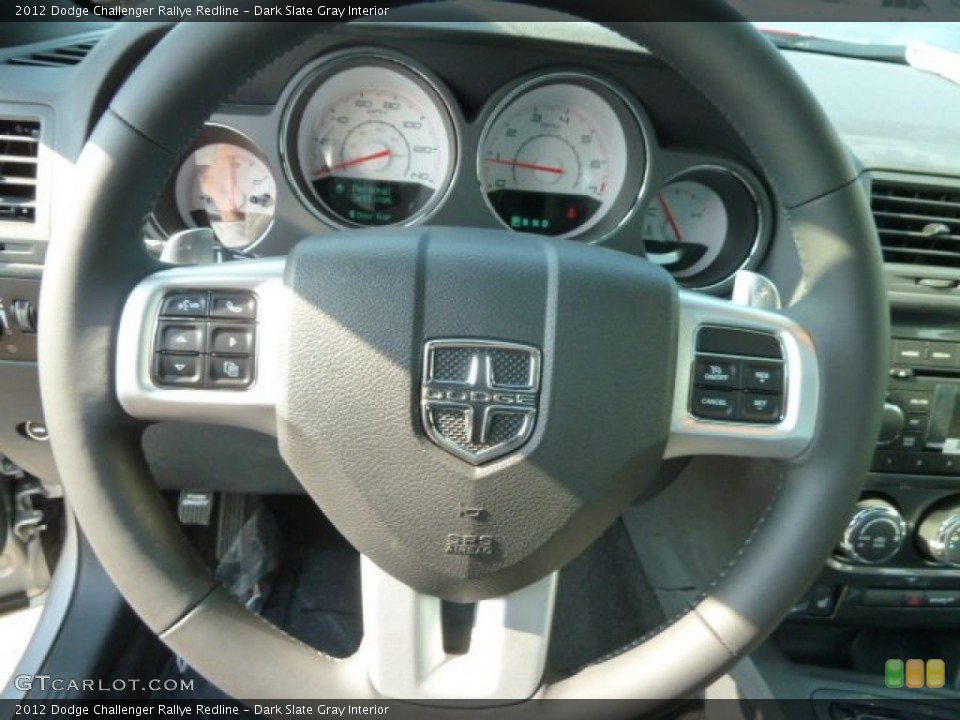 Dark Slate Gray Interior Steering Wheel for the 2012 Dodge Challenger Rallye Redline #66916867