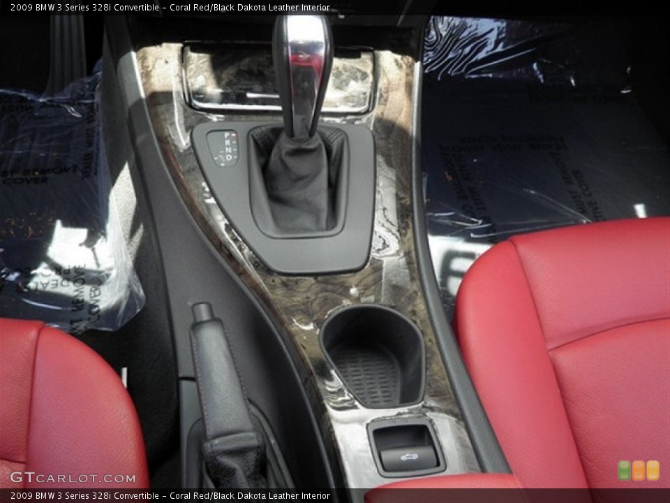 Coral Red/Black Dakota Leather Interior Transmission for the 2009 BMW 3 Series 328i Convertible #66916894