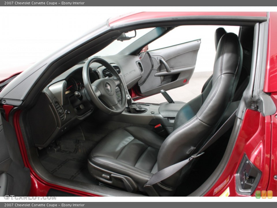 Ebony Interior Photo for the 2007 Chevrolet Corvette Coupe #66918250