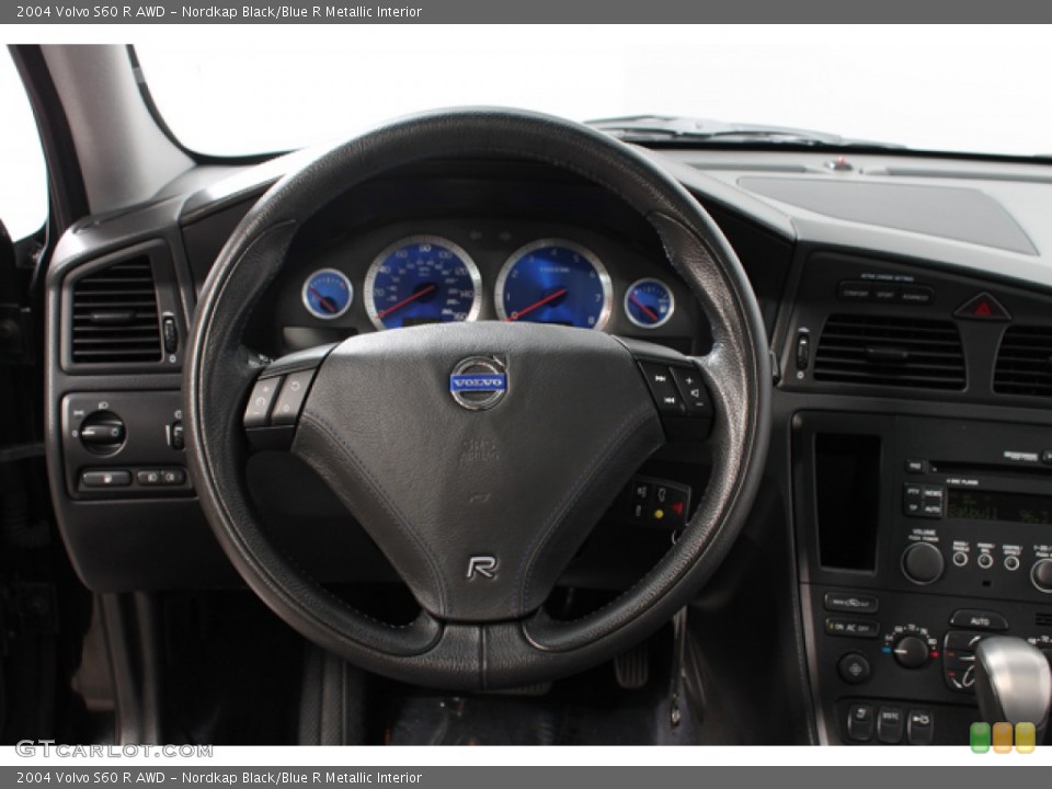 Nordkap Black/Blue R Metallic Interior Steering Wheel for the 2004 Volvo S60 R AWD #66918421