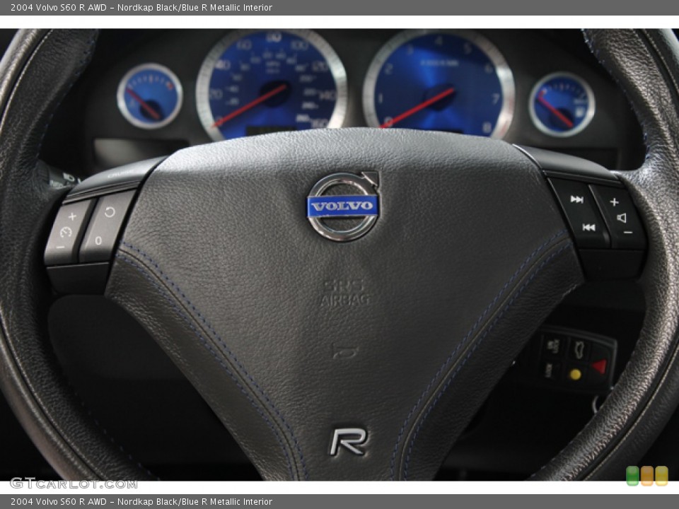 Nordkap Black/Blue R Metallic Interior Steering Wheel for the 2004 Volvo S60 R AWD #66918430