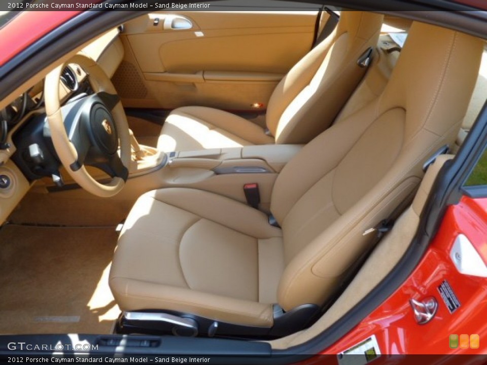 Sand Beige Interior Photo for the 2012 Porsche Cayman  #66920692