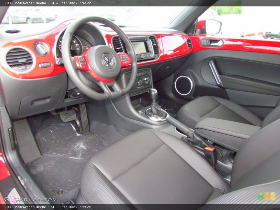 Titan Black Interior Prime Interior for the 2012 Volkswagen Beetle 2.5L #66921532