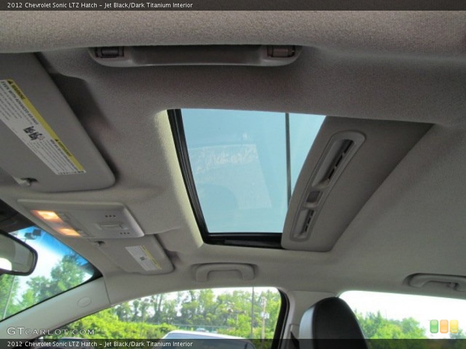 Jet Black/Dark Titanium Interior Sunroof for the 2012 Chevrolet Sonic LTZ Hatch #66922924